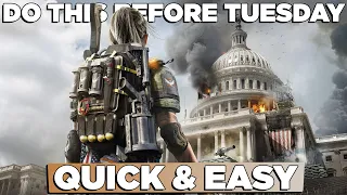 The Division 2 | Do THIS before Tuesday | *Boost Your Materials Weekly* | Tips & Tricks | PurePrime
