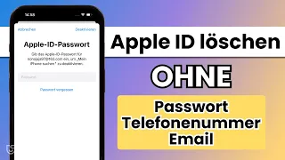 Apple ID Passwort vergessen? Apple ID abmelden Ohne Passwort/Telefonnummer/Email [OHNE DATENVERLUST]