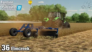 MULCHING SORGHUM STALKS - Farming Simulator 22 FS22 Elmcreek Ep 36