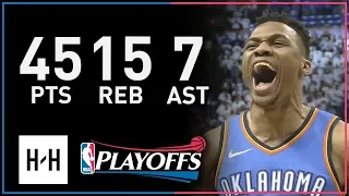 Russell Westbrook UNREAL Full Game 5 Highlights vs Jazz 2018 NBA Playoffs - 45 Pts, EPIC COMEBACK