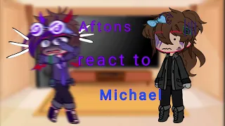 Aftons react to Michael✨️||Glammike AU||#fypシ||#gacha||#fnaf×gacha||#fnaf||🎀