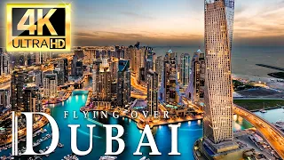 FLYING OVER DUBAI (4K UHD) - [Visit City Of Gold] with Relaxing Music