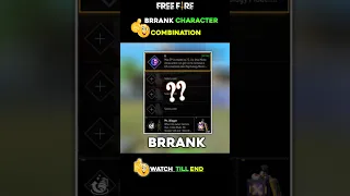 Brrank Character Combination 2023⚡⚡|#freefire #shorts #brrankpushtrick