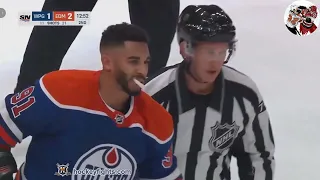 НХЛ драка. Brenden Dillon Vs Evander Kane Oct 21, 2023