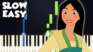 I'll Make A Man Out Of You - Mulan | SLOW EASY PIANO TUTORIAL + SHEET MUSIC by Betacustic