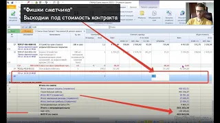 Фишки сметчика // Как выйти под стоимость контракта
