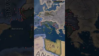 Italy with 1942 tech vs France + Yugoslavia 1939 #hoi4 #hoi4timelapse #heartsofiron4 #italy #ww2