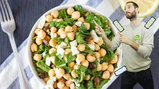 Amazing Chickpea Spinach Salad | Hurry The Food Up