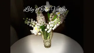 lily of the valley flower #coldporcelainclay #airdryclay #diycrafts#گل_چینی#خمیر_ایتالیایی