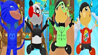 Tag with Ryan PJ Masks Catboy vs Combo Panda vs Red T-Shirt Ryan vs Radiologist Ryan - Funny Fails