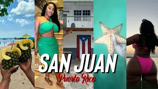 PUERTO RICO 🇵🇷| OLD SAN JUAN • LUQUILLO BEACH • SWIM WITH MANATEES • SKRIP CLUB | Gina Jyneen VLOGS