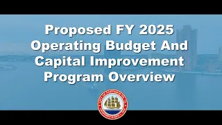 Proposed FY2025 Operating Budget & Capital Improvement Program Overview March 25, 2024 Portsmouth VA