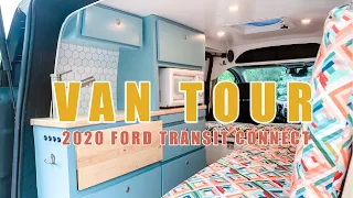 2020 Ford Transit Connect Camper | VAN TOUR