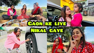WOW! 🤩 Finally Gaon ke liye Nikal gaye🥰 Modern City Girl Bindass Kavya Chali apne Desi gaon