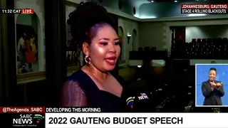 MEC Nomantu Nkomo-Ralehoko has presented the 2022 Gauteng Provincial Budget Speech
