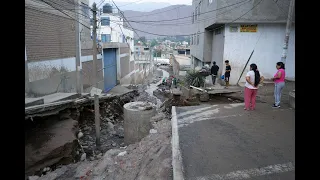 HUAICO EN CHACLACAYO: DESTRUYÓ TODA LA CALLE, NO HAY AGUA | QUEBRADA HUASCARÁN | CICLÓN YAKU