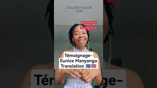 Témoignage- Eunice Manyanga Translation 🇨🇩🇬🇧 #EuniceManyanga #témoignage #lingala #gospel #congolese