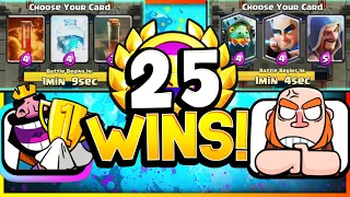 25 WINS in TRIPLE DRAFT GLOBAL TOURNAMENT! - CLASH ROYALE