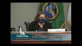 11/16/2021 Federal Way City Council - Regular Meeting