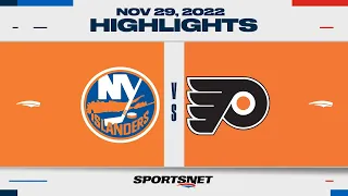 NHL Highlights | Islanders vs. Flyers - November 29, 2022