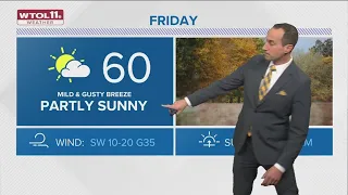 Chilly Thursday night; mild and breezy weather returns for Friday | WTOL 11 Weather - 11/2
