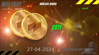 Análisis diario de criptomoneda COTI - 27/04/2024