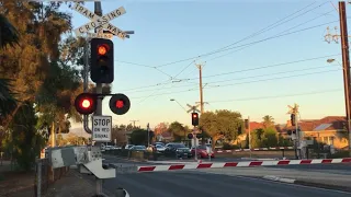 Cross road tramways crossing before removal