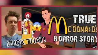 OH HELL NO! A DEMON?! Reacting To True McDonald's Horror Story Animated, Thriller Teller!