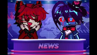 If Alastor Joined the Vees//Alastor and Vox// Vox x Val// Hazbin hotel//Gacha Life 2