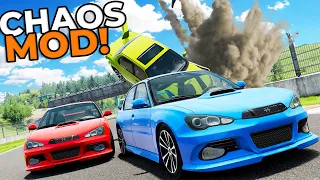 We Tried The ULTIMATE Chaos Mod In BeamNG Multiplayer...