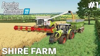 STARTING ON SHIRE FARM! | FS22 Timelapse Gameplay | Shire Farm | Farming Simulator - Episode 1