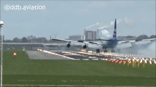 HARD LANDING!!! Silkway horror landing at Schiphol!!