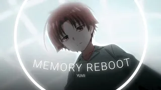 Memory reboot - Ayanokoji Kiyotaka | Classroom of the elite | [AMV/EDIT]