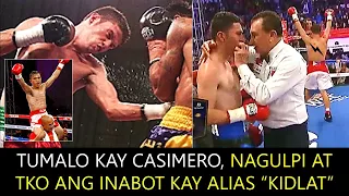 TUMALO KAY CASIMERO, NAGULPI AT TECHNICAL KNOCKOUT ANG INABOT KAY ALIAS "KIDLAT" !