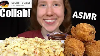 ASMR SPICY MAC AND CHEESE & FRIED CHICKEN MUKBANG (No Talking) EATING SOUNDS