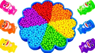 ASMR Video | How To Make Rainbow Flower Bathtub With Mixing Beads | 1000+ Satisfying Idea By Yo Yo