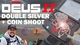 DEUS II EPIC DOUBLE SILVER AND COIN SHOOT | XP DEUS 2 | BEACH METAL DETECTING UK