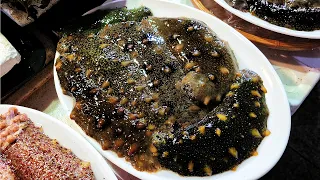 Assorted Seafood Sashimi - Korean Street Food 해물모듬회 포항 죽도 수산시장