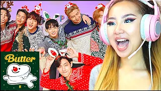 CHRISTMAS CUTIES! 🎅 BTS 'BUTTER  (Holiday Remix)'  Dance Practice  | REACTION/REVIEW