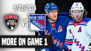 Talking More About Game 1 Of The New York Rangers Vs Florida Panthers Series!