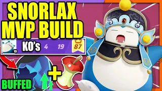 100% Win Rate LEFTOVERS SNORLAX is back with BUFFED BLOCK | Pokemon Unite