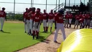 2014 MLB Regional Showcase Dominican Republic: Vladimir Guerrero Jr. Running / Outfield