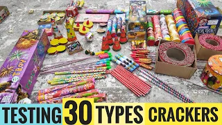 30 Different types of Diwali firecrackers testing 2019||CY