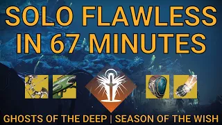 Solo Flawless Ghosts of the Deep in 67 Minutes on Warlock | Season of the Wish (Destiny 2)