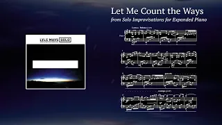 Let Me Count the Ways - Lyle Mays (Solo Transcription)