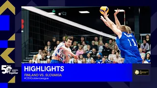 Highlights | Finland vs. Slovakia - CEV Volleyball European Golden League 2023