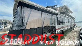 OFF THE MARKET - 2004 Stardust 16' x 71' Widebody Houseboat For Sale by HouseboatsBuyTerry.com