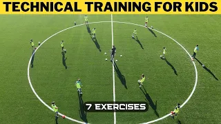Technical Training For Kids | Football/Soccer | 7 Exercises
