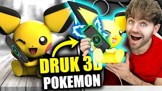 Najlepsze GADŻETY POKEMON z DRUKARKI 3D! *ładowarka pikachu*