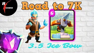 Ice Bow 3.5 Deck - Xbow Ice Wizard Clash Royale Top Ladder Gameplay